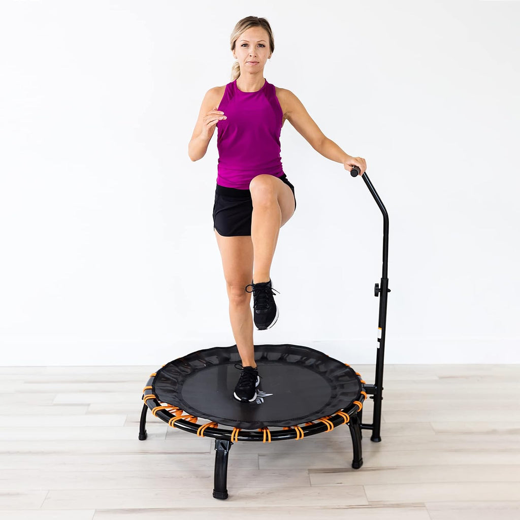 Skyfitness Adult Trampoline Rebounder with adjustable Handle