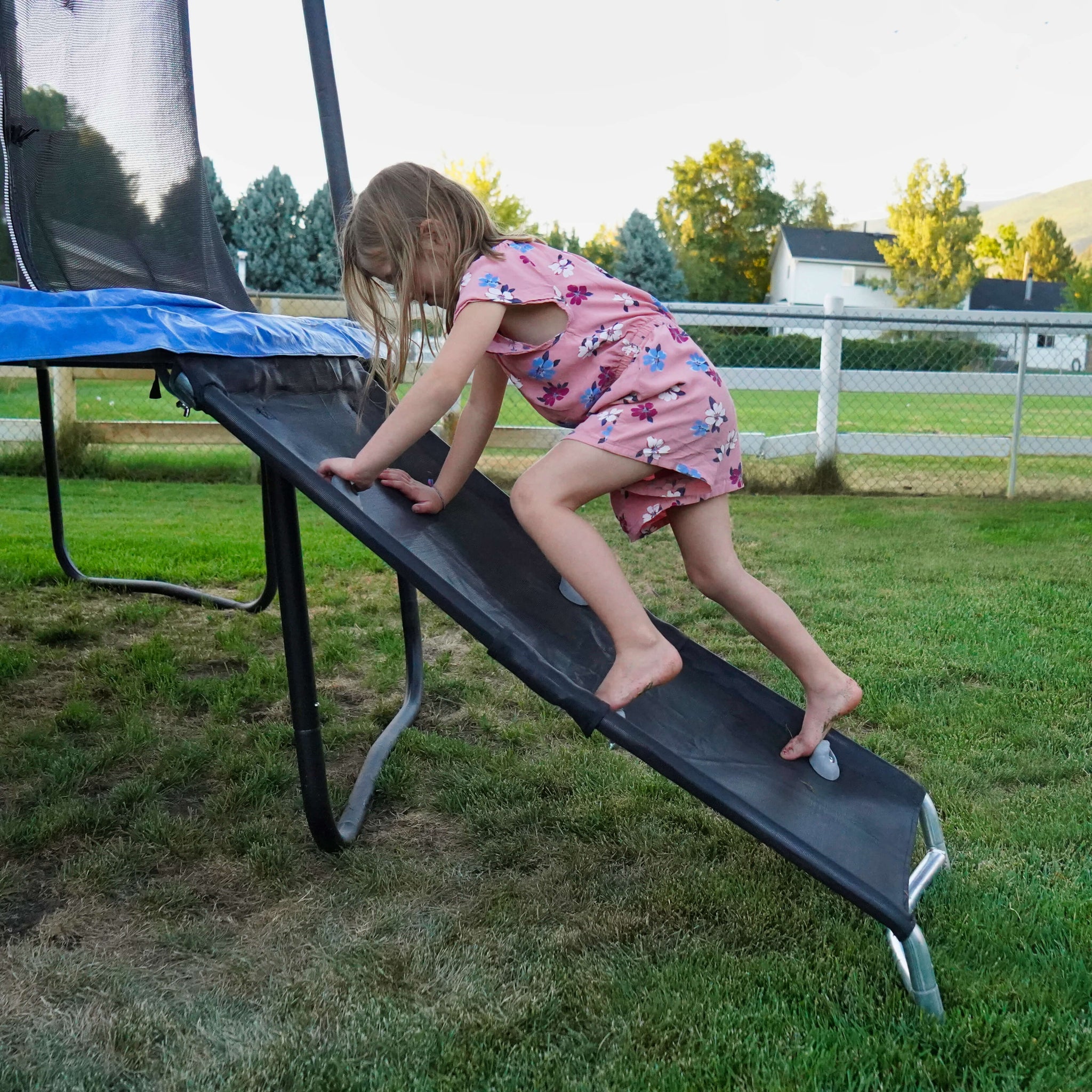 Climb and slide trampoline hotsell