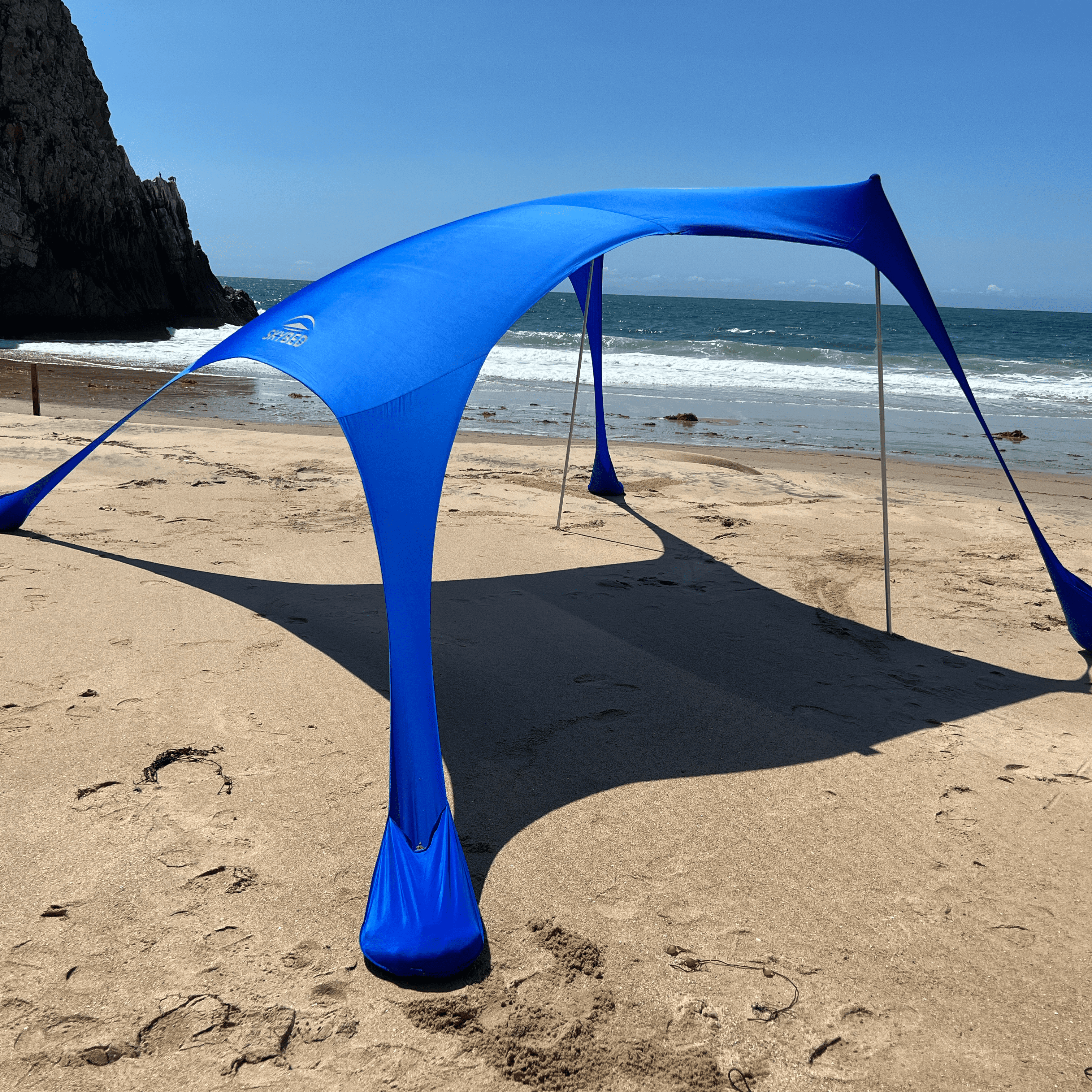 beach shade tent SKYBED Pop-Up Beach Sun Shades – Trampoline Pro